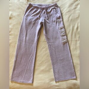 PINK Victoria's Secret Boyfriend Lavender Lounge Pants